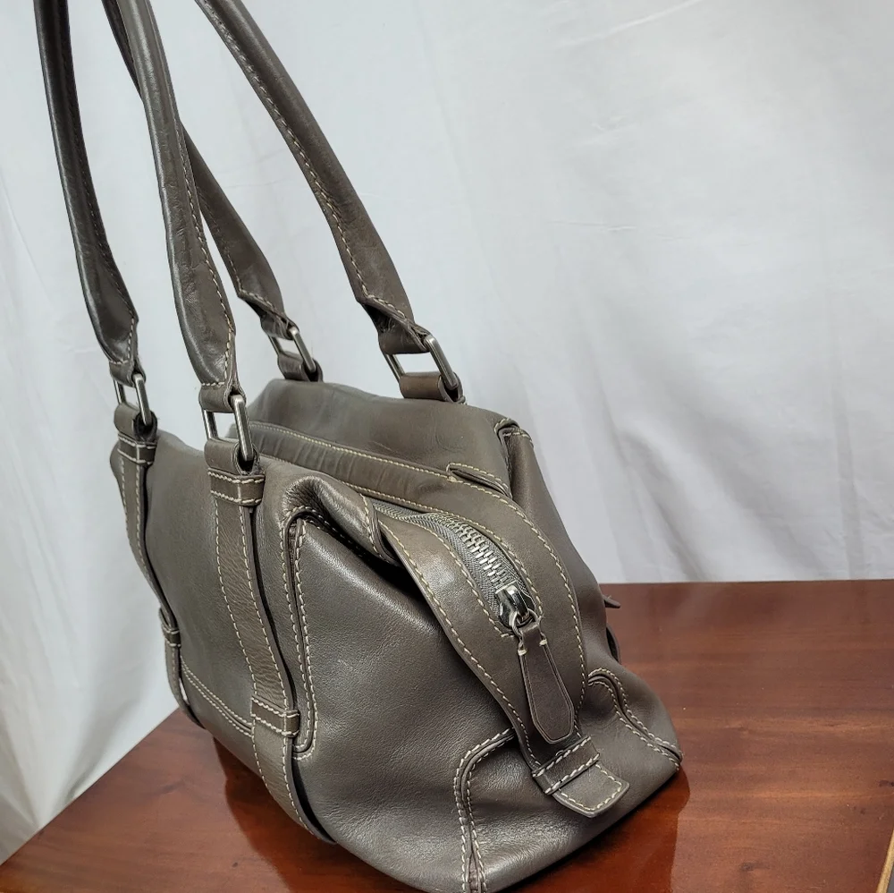 Michael Kors Olive Green Leather Shoulder Bag - Picture 10 of 14